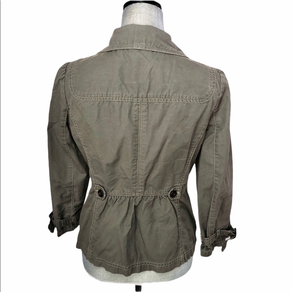 LOFT Twill Peplum Jacket - Picture 6 of 8